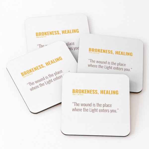 Item preview, Djalâl ad Dîn Rûmî Brokenness, Healing Quotes designed and sold by Studio TANFF.