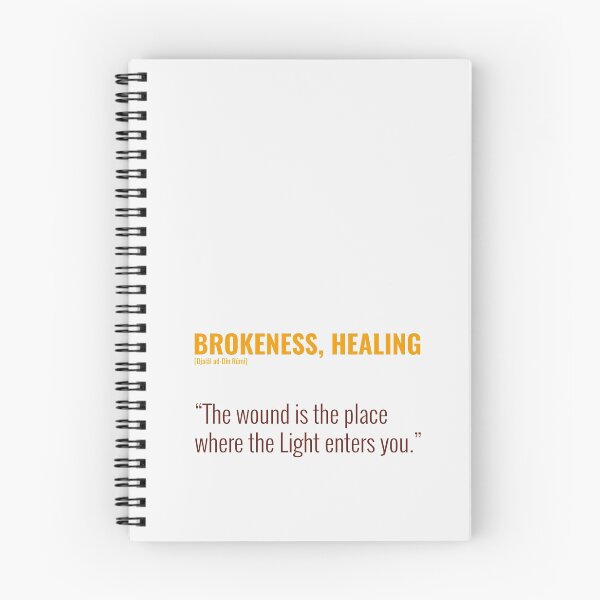 Item preview, Djalâl ad Dîn Rûmî Brokenness, Healing Quotes designed and sold by Studio TANFF.