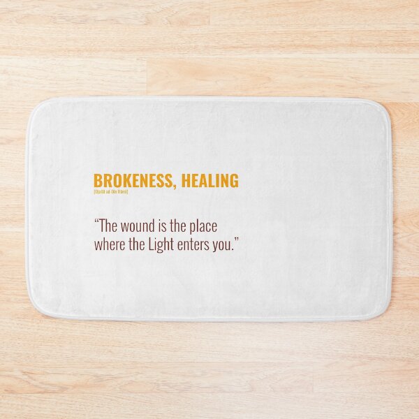 Item preview, Djalâl ad Dîn Rûmî Brokenness, Healing Quotes designed and sold by Studio TANFF.