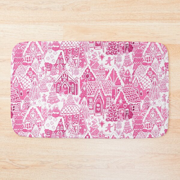 Item preview, Gingerbread Houses and Christmas village Candy land Pink designed and sold by MagentaRose.