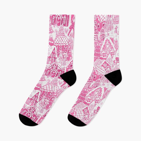 Item preview, Gingerbread Houses and Christmas village Candy land Pink designed and sold by MagentaRose.