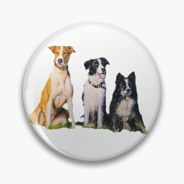 Item preview, Trio of Collie Dogs designed and sold by LornaBowdenART.