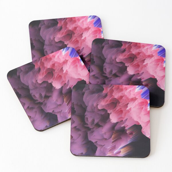 Item preview, Multi Color Pixel Red Blue Smoke Cloud Rays Pattern designed and sold by eviesfashion.