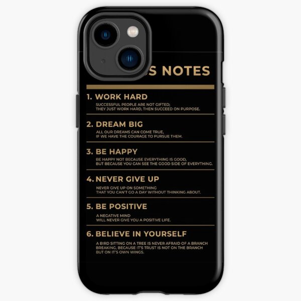Motivational - Succes Notes iPhone Tough Case
