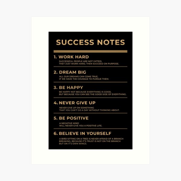 Item preview, Motivational - Succes Notes designed and sold by FREAC.