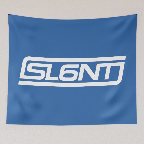 Item preview, Slant 6 Icon (White on Blue) designed and sold by Justin Ellis.