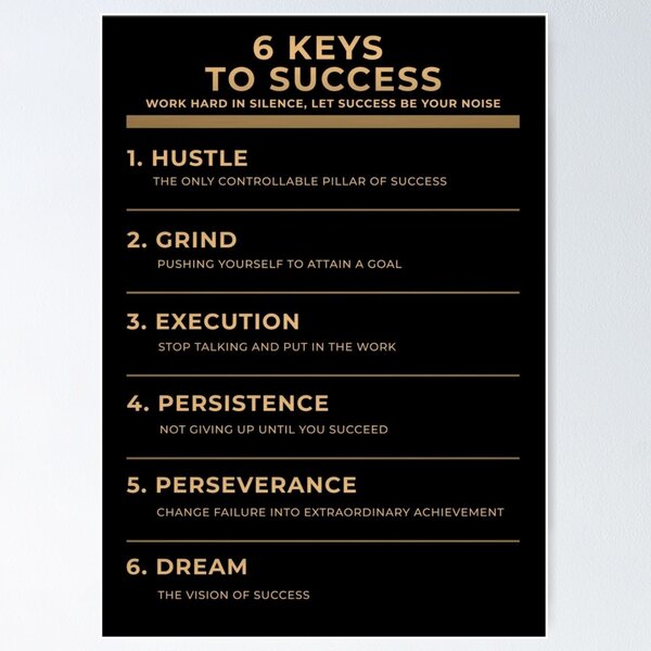 Item preview, 6 Keys To Succes designed and sold by FREAC.