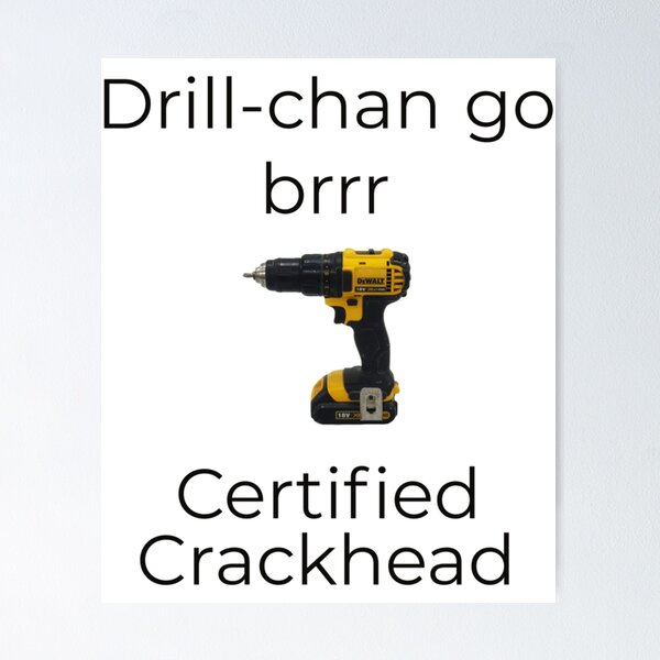 Artikel-Vorschau von Michael Reeves - Drill-chan go brrr Crackhead Edition, designt und verkauft von ToxicGoddessCo.