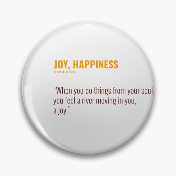 Item preview, Djalâl ad Dîn Rûmî Joy, Happiness Quotes designed and sold by Studio TANFF.