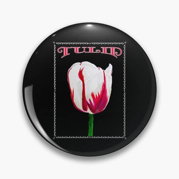 Item preview, Burgundy Tulip Label designed and sold by PaintedbyCarol.