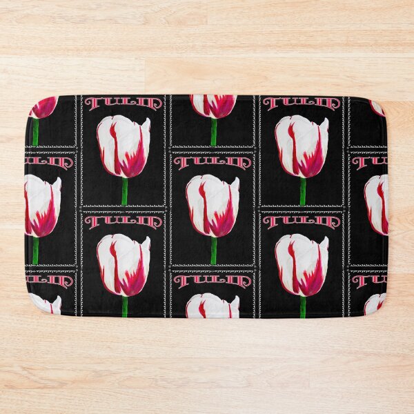 Item preview, Burgundy Tulip Label designed and sold by PaintedbyCarol.