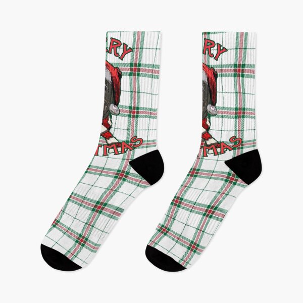 Item preview, Santa Dog with Christmas Plaid designed and sold by OliviaGbyKyro.