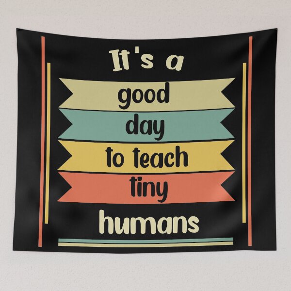 Item preview, funny teachers it's a good day to teach tiny humans design  designed and sold by Rami Khalifah.