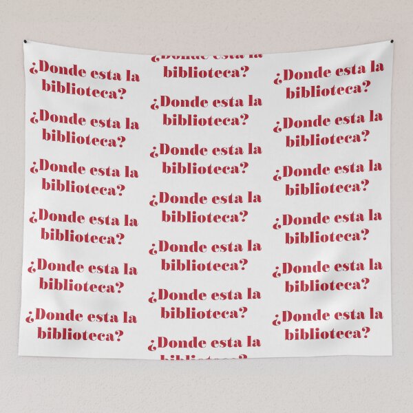 Item preview, donde esta la biblioteca? designed and sold by jennlang.