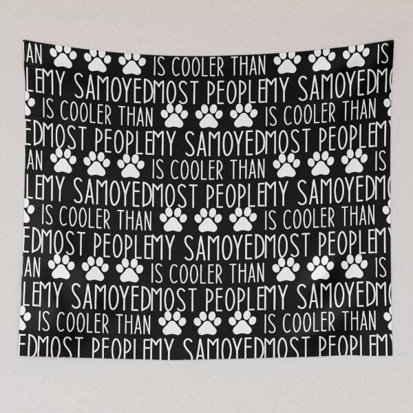 Item preview, My Samoyed Is Cooler Than Most People - Samoyed Lovers Dog Lovers Sarcastic Funny Hilarious Present For Mom, Dad , Girlfriend Or Boyfriend designed and sold by Aymanclothings.