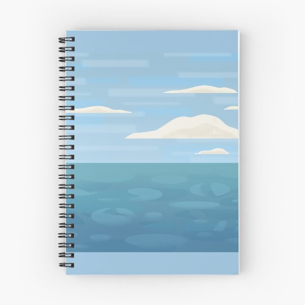 Aperçu de l'œuvre horizon océanique stylistique créée et vendue par BlueJaySongbird.