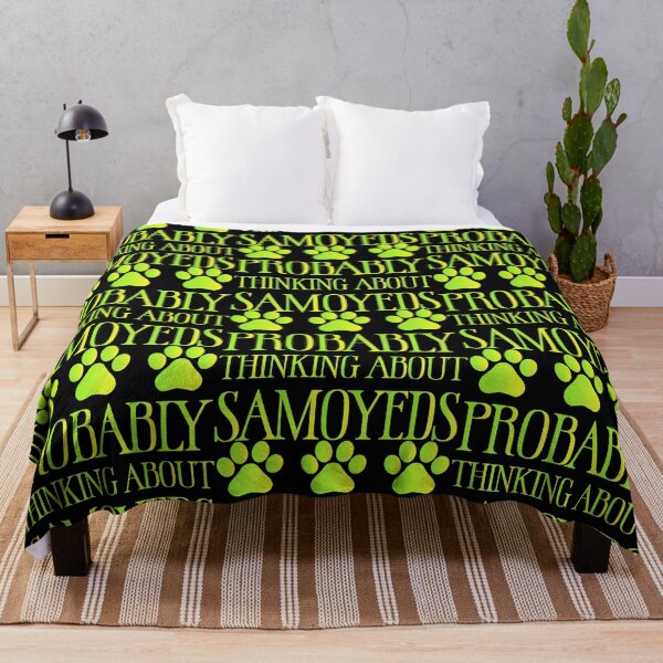 Item preview, Probably Thinking About Samoyeds - Samoyed Lovers Dog Lovers Sarcastic Funny Hilarious Present For Mom, Dad , Girlfriend Or Boyfriend designed and sold by Aymanclothings.