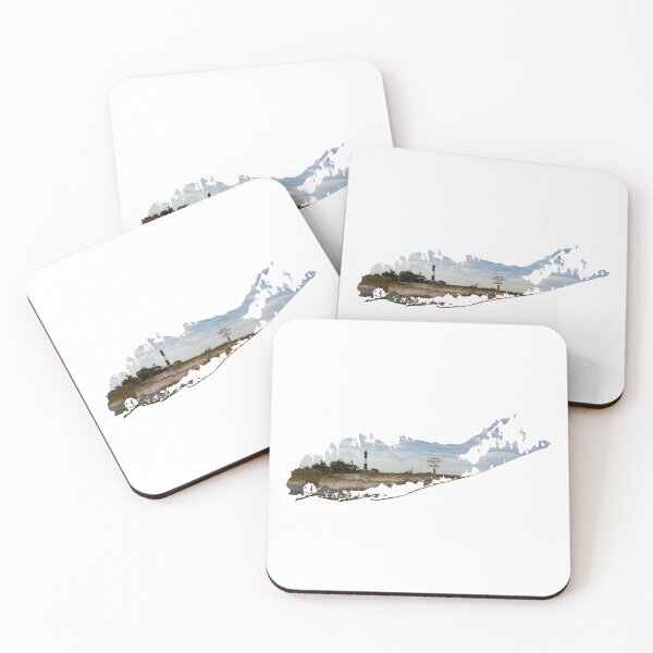 Item preview, Long Island Map - Fire Island Lighthouse designed and sold by love-longisland.