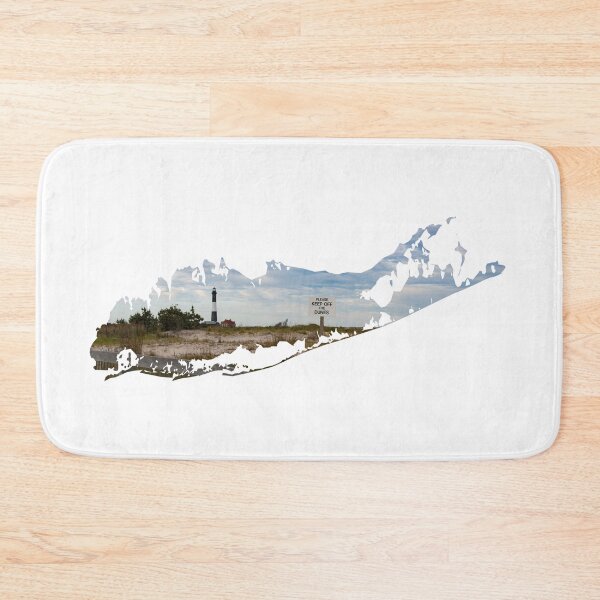 Item preview, Long Island Map - Fire Island Lighthouse designed and sold by love-longisland.
