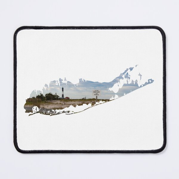 Item preview, Long Island Map - Fire Island Lighthouse designed and sold by love-longisland.