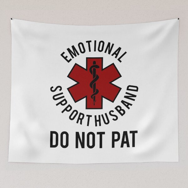 Item preview, Vintage Emotional Support Husband Do Not Pat designed and sold by thegreatusa.