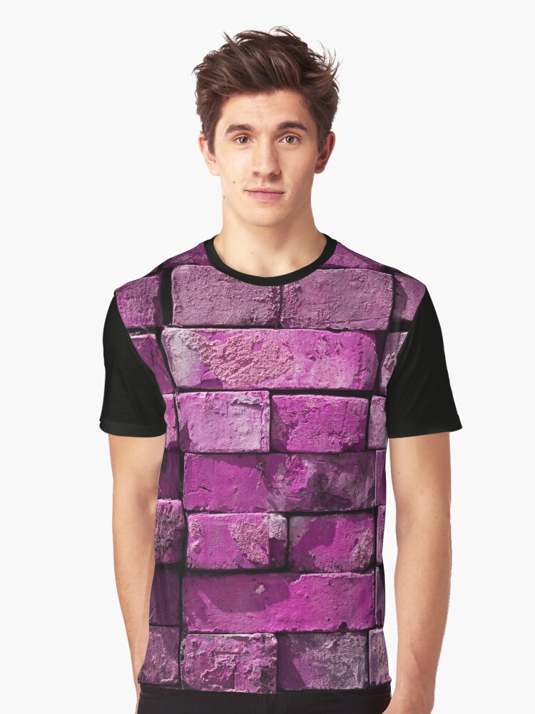 brick color t shirt