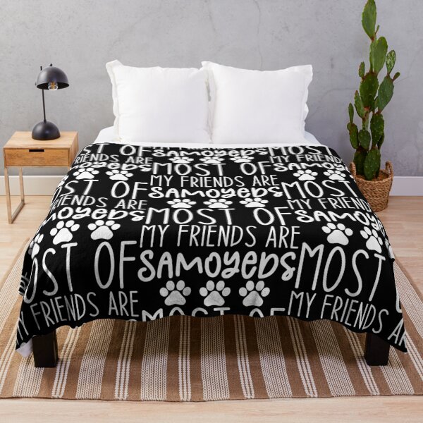Item preview, Most Of My Friends Are Samoyeds - Samoyed Lovers Dog Lovers Sarcastic Funny Hilarious Present For Mom, Dad , Girlfriend Or Boyfriend designed and sold by Aymanclothings.