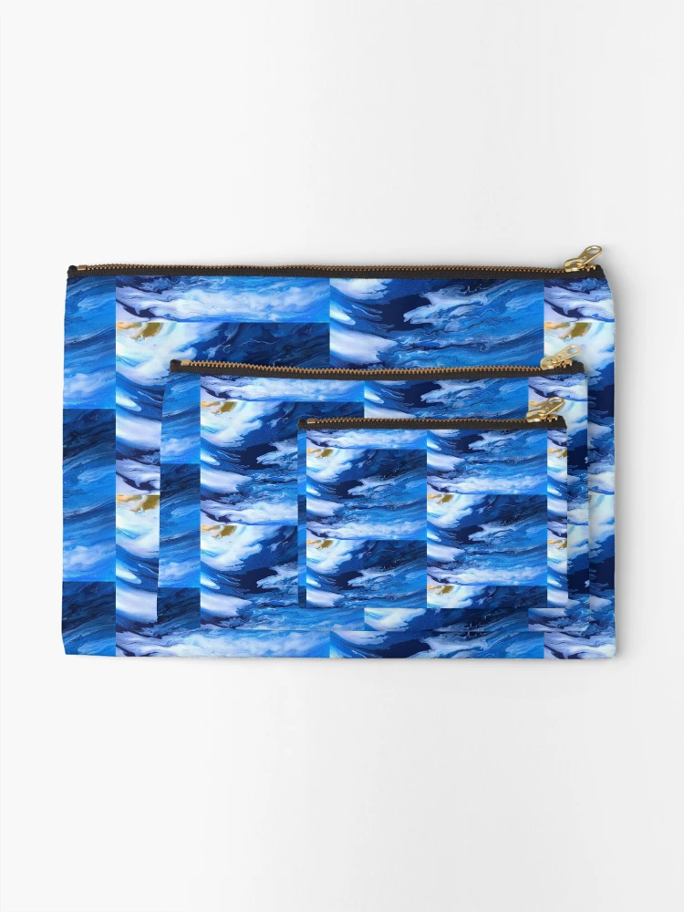Thumbnail 2 of 4, Zipper Pouch, Waves designed and sold by InfinitePathArt.