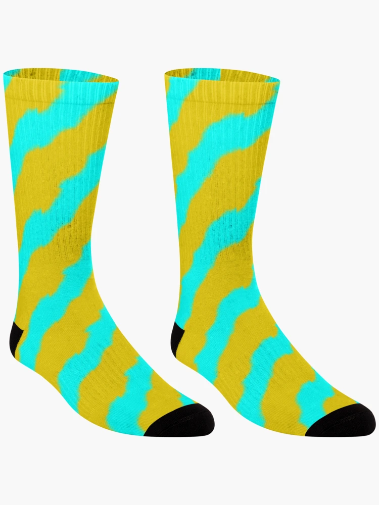 Thumbnail 3 of 5, Socks, Blue Flow Pattern designed and sold by RafaelLima7.