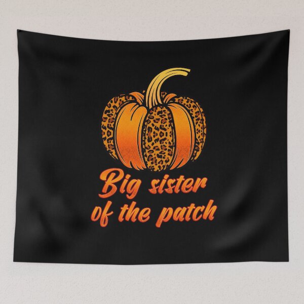 Item preview, Big Sister Of The Patch Cute Orange and Leopard Print Pumpkin designed and sold by odrito.