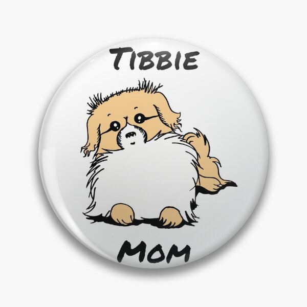 Item preview, Adorable Tibetan Spaniel "Tibbie Mom" Design - Red designed and sold by Monica C. Webster.