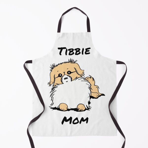 Item preview, Adorable Tibetan Spaniel "Tibbie Mom" Design - Red designed and sold by Monica C. Webster.