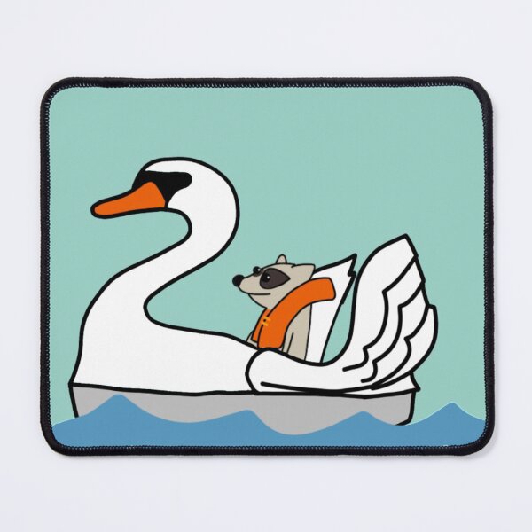 Item preview, Raccoon in a Swan Boat (RACCOON ONLY) designed and sold by Roanasaurus.