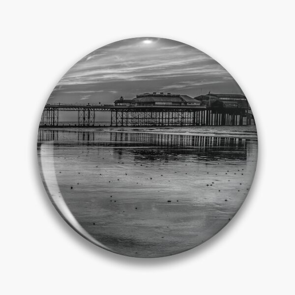 Item preview, Stunning Sunset on Cromer beach Monochrome designed and sold by Avril Harris.