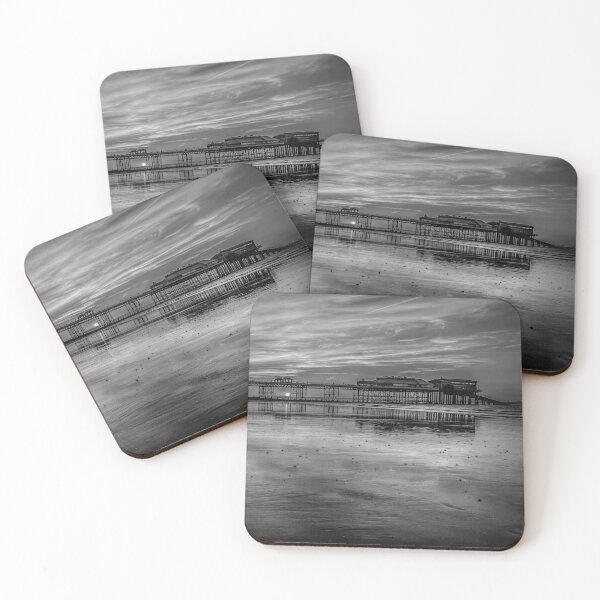 Item preview, Stunning Sunset on Cromer beach Monochrome designed and sold by Avril Harris.