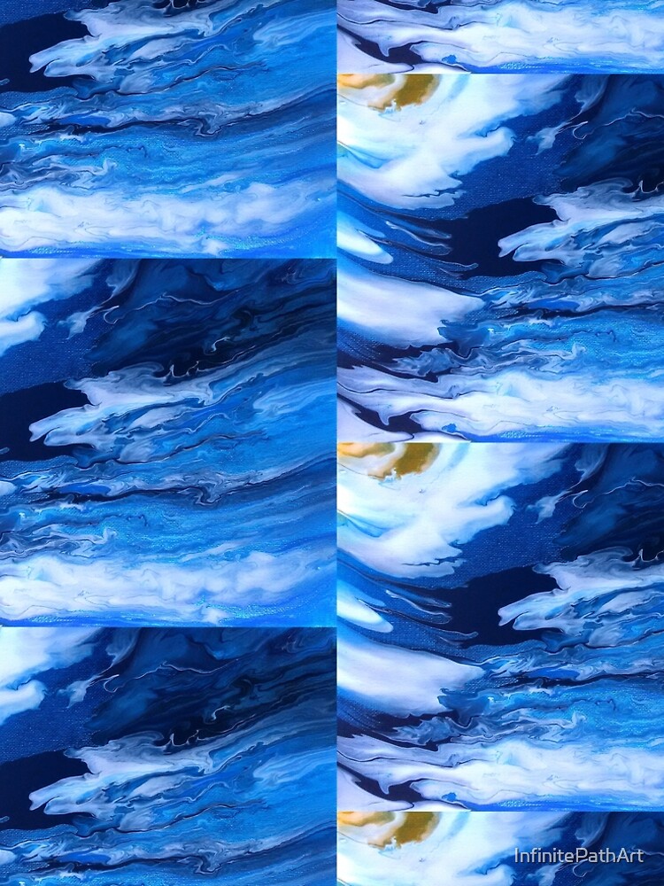 Aperçu 5 sur 5. Robe trapèze avec l'œuvre Vagues créée et vendue par InfinitePathArt.