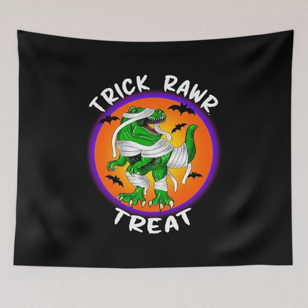Item preview, Trick Rawr Treat Halloween, Happy Halloween T Rex, Halloween Dinosaur Trex Mummy designed and sold by orangeblue21.