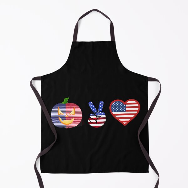 Item preview, Peace and love and pumpkin us flag Halloween gift  designed and sold by Nadey.