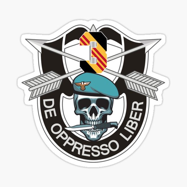  Special Forces USASOC Crest De Oppresso Liber Sticker