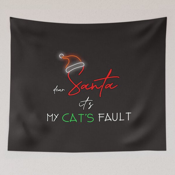 Item preview, Dear Santa its My Cat's Fault designed and sold by Bouchfashions.