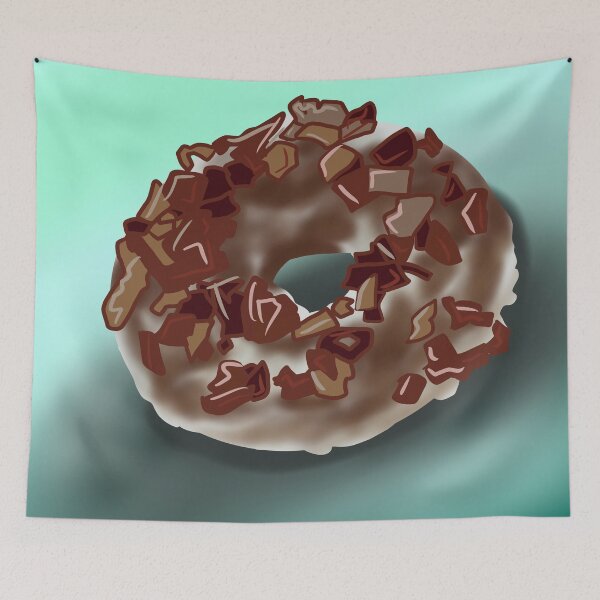 Item preview, Aqua Maple Bacon Donut designed and sold by MqBelle.