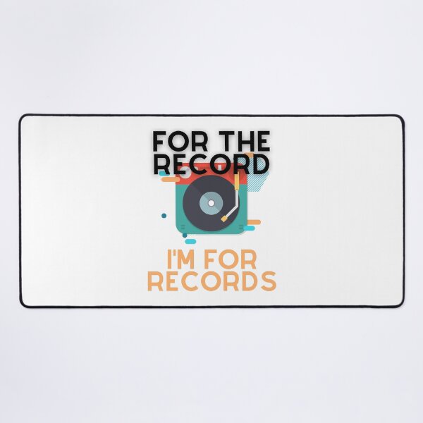 Item preview, For The Record I'm For Records Vinyl Music Graphic designed and sold by EllConApparel.