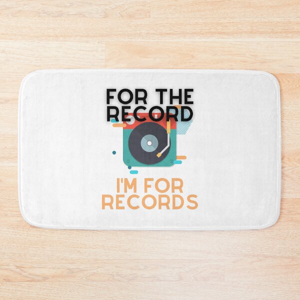 Item preview, For The Record I'm For Records Vinyl Music Graphic designed and sold by EllConApparel.