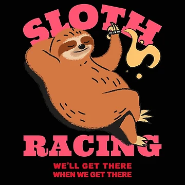 Artwork thumbnail, Sloth Racing tee design by lach3