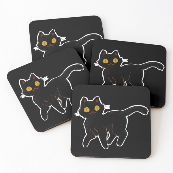Item preview, single black cat designed and sold by lucianavee.