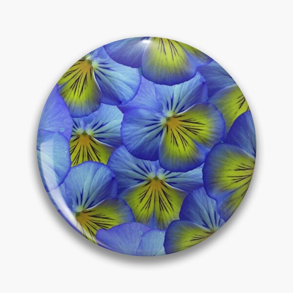 Item preview, Neon Blue Pansy Pattern designed and sold by Sport-it.