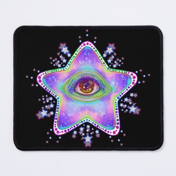 Item preview, cute illuminati star aesthetic divine squid pastel colors rainbow colorful designed and sold by MarianVLG.
