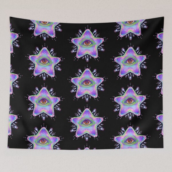 Item preview, cute illuminati star aesthetic divine squid pastel colors rainbow colorful designed and sold by MarianVLG.