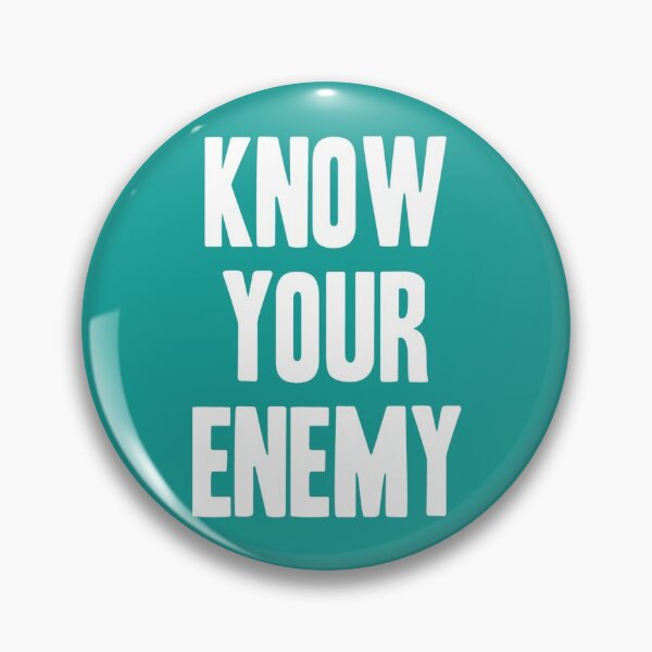 Item preview, Know Your Enemy, white   designed and sold by PogiTShirts.
