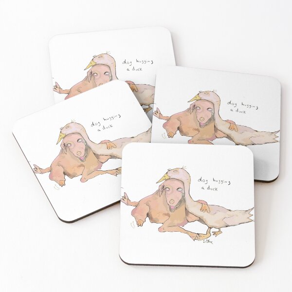 Item preview, Arte de "perro abrazando a un pato" de Matthew Gray Gubler designed and sold by caseyr0131.